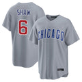 Davalo C.Cubs #6 Matt Shaw Player Gray Home Game Stitched Jerseys