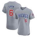 Davalo C.Cubs #6 Matt Shaw Player Gray Road Limited Elite Home Stitched Jerseys