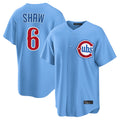 Davalo C.Cubs #6 Matt Shaw Player Light Blue Home Game Stitched Jerseys