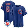 Davalo C.Cubs #6 Matt Shaw Player Royal 150th Anniversary Home Game Stitched Jerseys