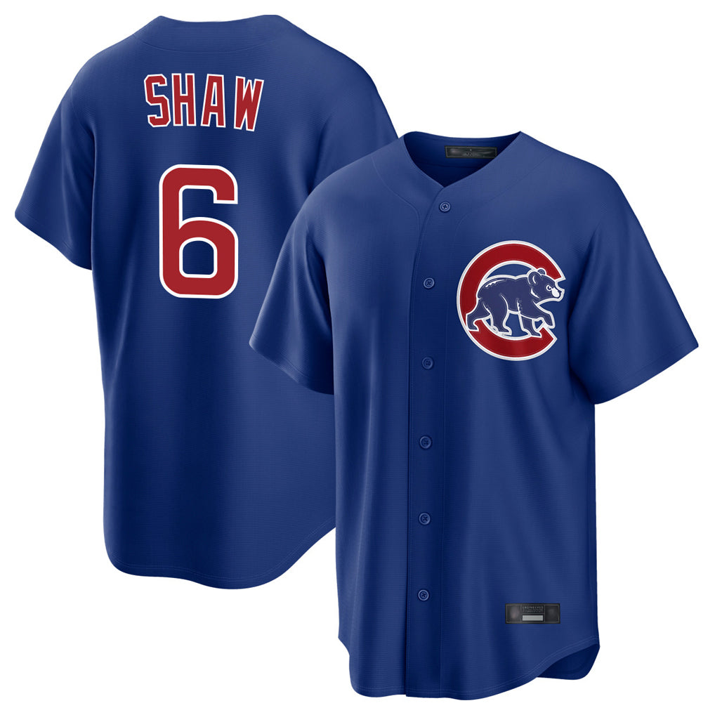 Davalo C.Cubs #6 Matt Shaw Player Royal Home Game Stitched Jerseys