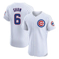 Davalo C.Cubs #6 Matt Shaw Player White Limited Elite Home Game Stitched Jerseys