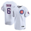 Davalo C.Cubs #6 Matt Shaw Player White Limited Home Game Stitched Jerseys