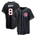 Davalo C.Cubs #8 Ian Happ Player Black Fashion Out Game Stitched Jerseys