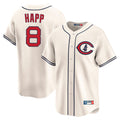 Davalo C.Cubs #8 Ian Happ Player Cream Field of Dreams Limited Home Game Stitched Jerseys