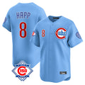 Davalo C.Cubs #8 Ian Happ Player Light Blue 150th Anniversary Limited Home Stitched Jerseys