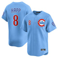 Davalo C.Cubs #8 Ian Happ Player Light Blue Limited Home Stitched Jerseys