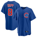 Davalo C.Cubs #8 Ian Happ Player Royal Home Game Stitched Jerseys