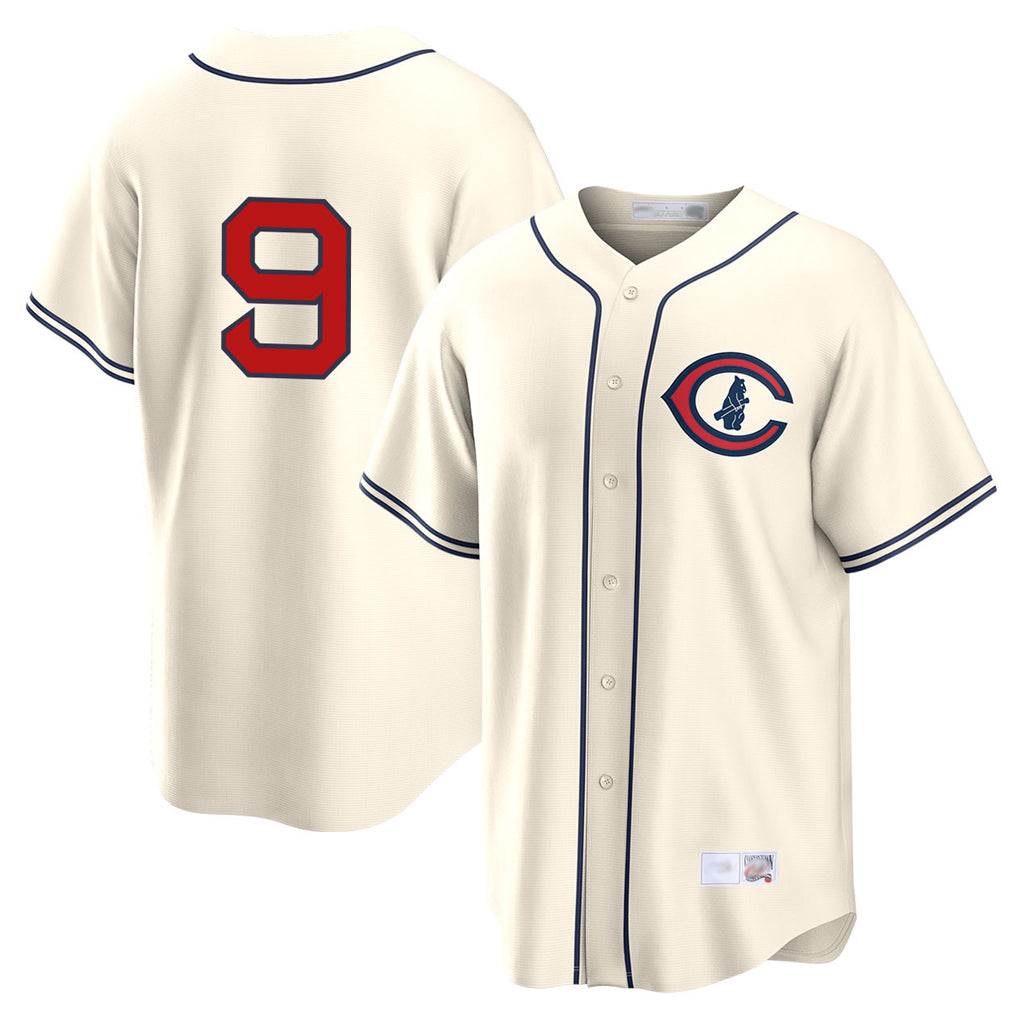 Davalo C.Cubs #9 Miguel Amaya Player Cream Field of Dreams Home Game Stitched Jerseys