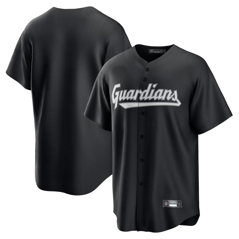 Davalo C.Guardians Black Home Game Blank Player Stitched Jerseys