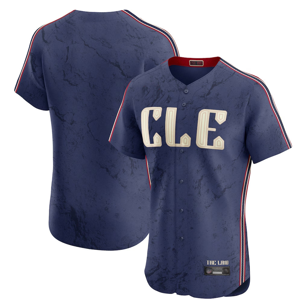 Davalo C.Guardians Navy City Connect Limited Elite Home Blank Player Stitched Jerseys