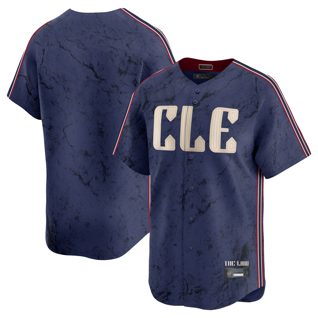 Davalo C.Guardians Navy City Connect Limited Home Blank Player Stitched Jerseys