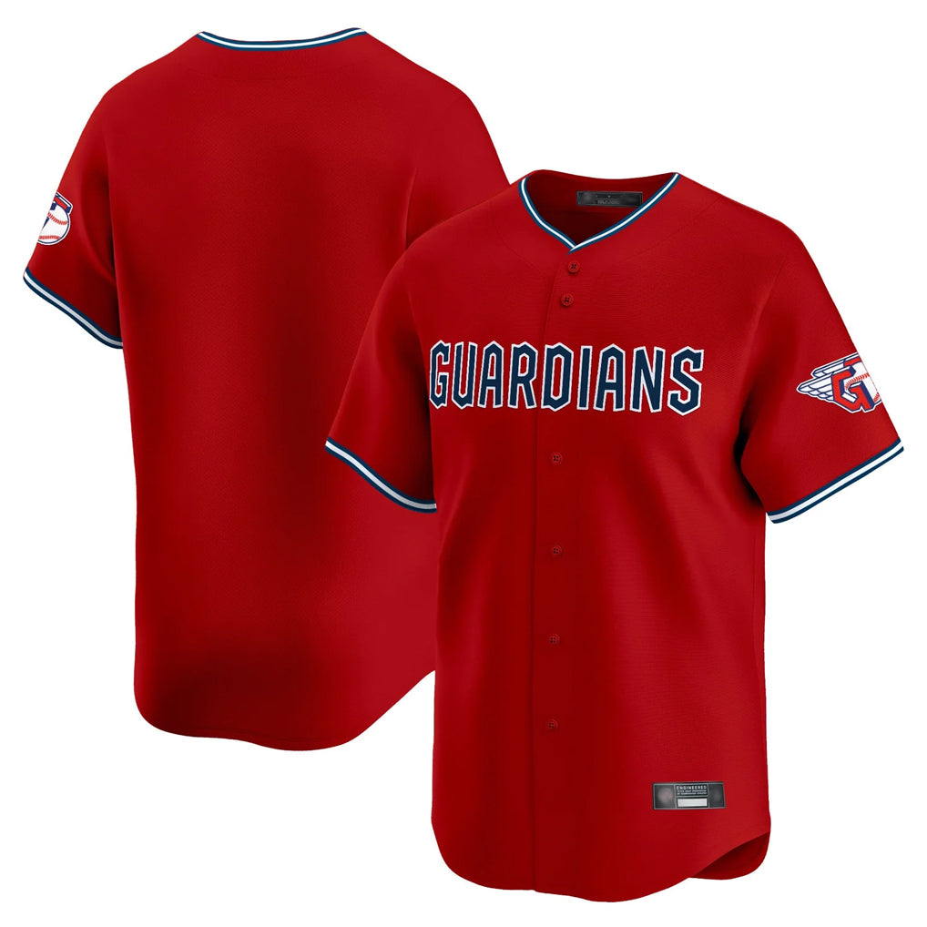 Davalo C.Guardians Red Limited Home Blank Player Stitched Jerseys
