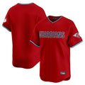 Davalo C.Guardians Red Limited Home Blank Player Stitched Jerseys