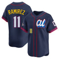 Davalo C.Guardians #11 Jose Ramirez Player Navy American League All-Star Edition Limited Home Stitched Jerseys