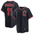 Davalo C.Guardians #11 Jose Ramirez Player Navy Home Game Stitched Jerseys