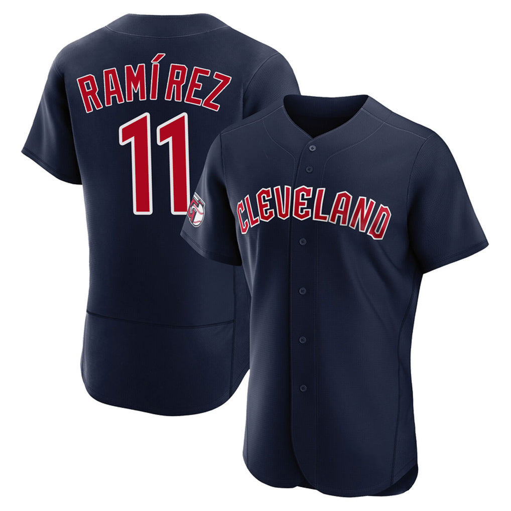 Davalo C.Guardians #11 Jose Ramirez Player Navy Limited Elite Home Stitched Jerseys