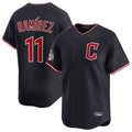 Davalo C.Guardians #11 Jose Ramirez Player Navy Limited Home Stitched Jerseys