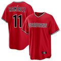 Davalo C.Guardians #11 Jose Ramirez Player Red Home Game Stitched Jerseys