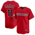 Davalo C.Guardians #11 Jose Ramirez Player Red Limited Home Stitched Jerseys