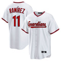 Davalo C.Guardians #11 Jose Ramirez Player White Game Home Stitched Jerseys