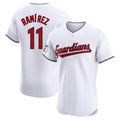 Davalo C.Guardians #11 Jose Ramirez Player White Limited Elite Home Stitched Jerseys