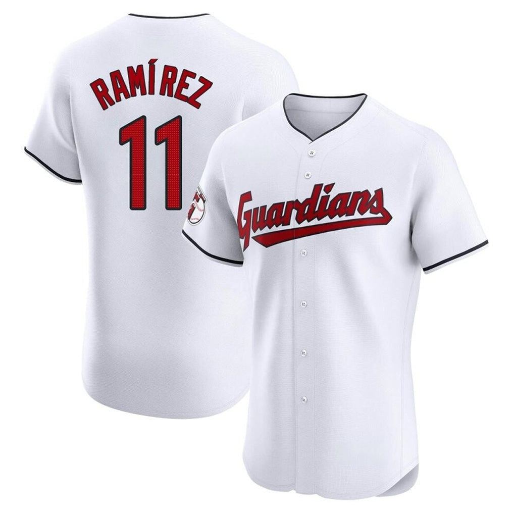 Davalo C.Guardians #11 Jose Ramirez Player White Limited Elite Home Stitched Jerseys