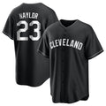 Davalo C.Guardians #23 Bo Naylor Player Black Home Game Stitched Jerseys