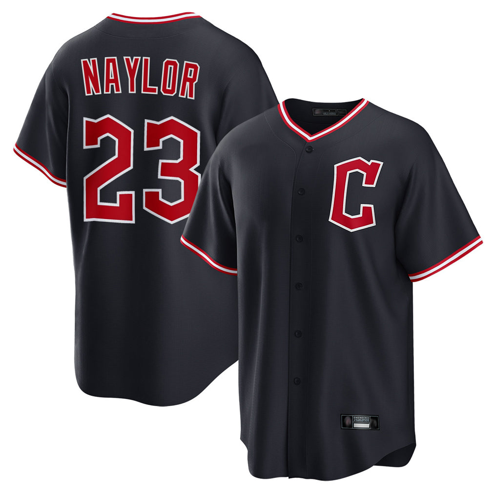 Davalo C.Guardians #23 Bo Naylor Player Navy Home Game Stitched Jerseys