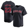 Davalo C.Guardians #23 Bo Naylor Player Navy Limited Home Game Stitched Jerseys