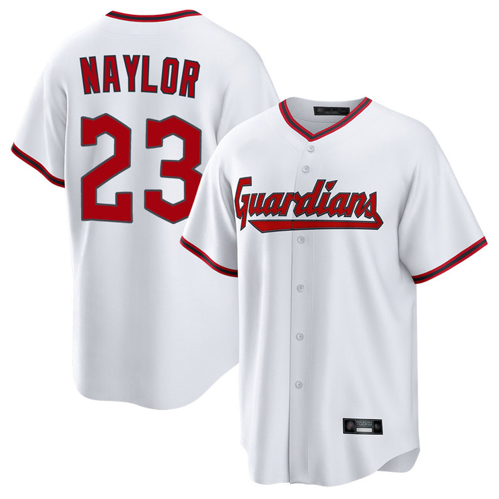 Davalo C.Guardians #23 Bo Naylor Player White Game Home Stitched Jerseys