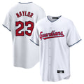 Davalo C.Guardians #23 Bo Naylor Player White Home Game Stitched Jerseys