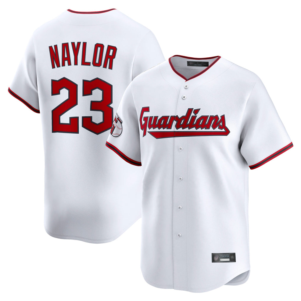 Davalo C.Guardians #23 Bo Naylor Player White Limited Home Game Stitched Jerseys