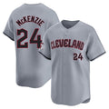 Davalo C.Guardians #24 Triston McKenzie Player Gray Road Limited Home Stitched Jerseys