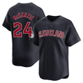 Davalo C.Guardians #24 Triston McKenzie Player Navy Limited Home Game Stitched Jerseys