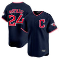 Davalo C.Guardians #24 Triston McKenzie Player Navy Limited Home Stitched Jerseys