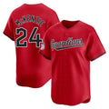 Davalo C.Guardians #24 Triston McKenzie Player Red Limited Home Stitched Jerseys