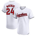Davalo C.Guardians #24 Triston McKenzie Player White Limited Elite Home Stitched Jerseys