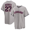 Davalo C.Guardians #27 Austin Hedges Player Gray Game Home Stitched Jerseys