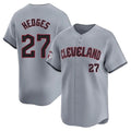 Davalo C.Guardians #27 Austin Hedges Player Gray Road Limited Home Stitched Jerseys
