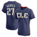 Davalo C.Guardians #27 Austin Hedges Player Navy City Connect Limited Elite Home Stitched Jerseys
