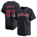 Davalo C.Guardians #27 Austin Hedges Player Navy Limited Home Game Stitched Jerseys