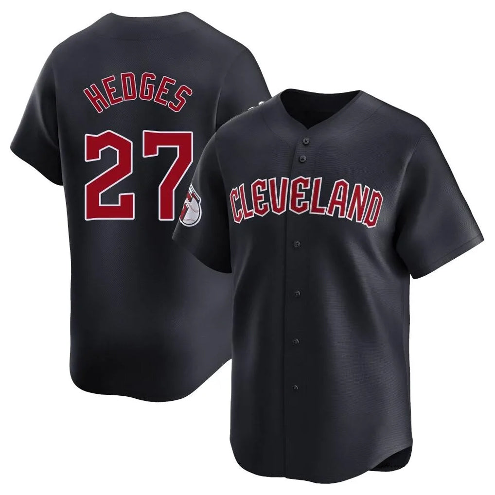 Davalo C.Guardians #27 Austin Hedges Player Navy Limited Home Game Stitched Jerseys