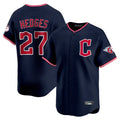 Davalo C.Guardians #27 Austin Hedges Player Navy Limited Home Stitched Jerseys