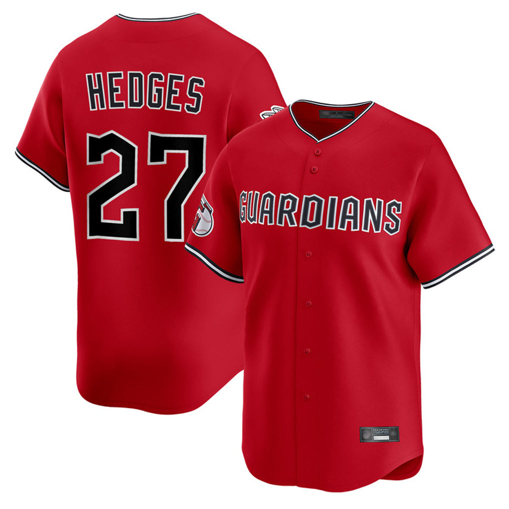 Davalo C.Guardians #27 Austin Hedges Player Red Limited Home Stitched Jerseys