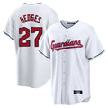 Davalo C.Guardians #27 Austin Hedges Player White Home Game Stitched Jerseys