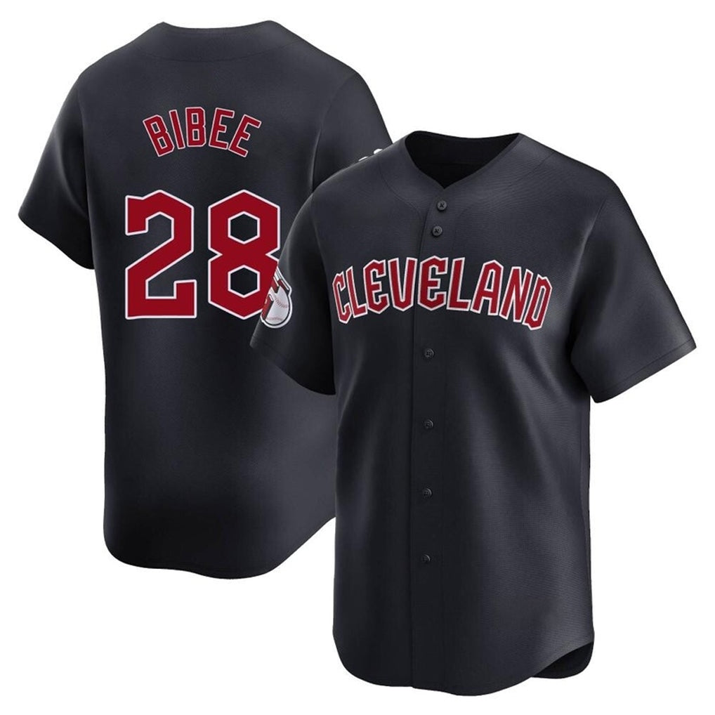Davalo C.Guardians #28 Tanner Bibee Player Navy Limited Home Game Stitched Jerseys
