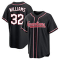 Davalo C.Guardians #32 Gavin Williams Player Black Fashion Out Home Game Stitched Jerseys