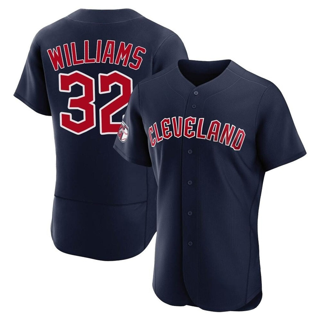 Davalo C.Guardians #32 Gavin Williams Player Navy Limited Elite Home Stitched Jerseys