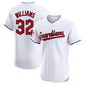 Davalo C.Guardians #32 Gavin Williams Player White Limited Elite Home Stitched Jerseys